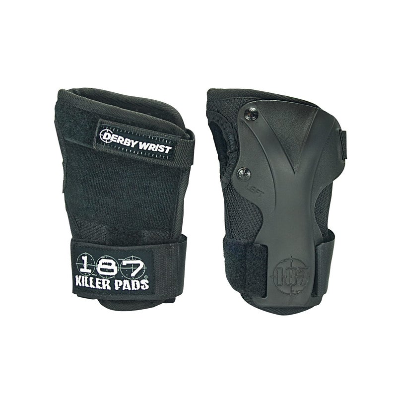 187 Killer Pads 187 حماة المعصم ديربي، أسود، صغير - Image 1